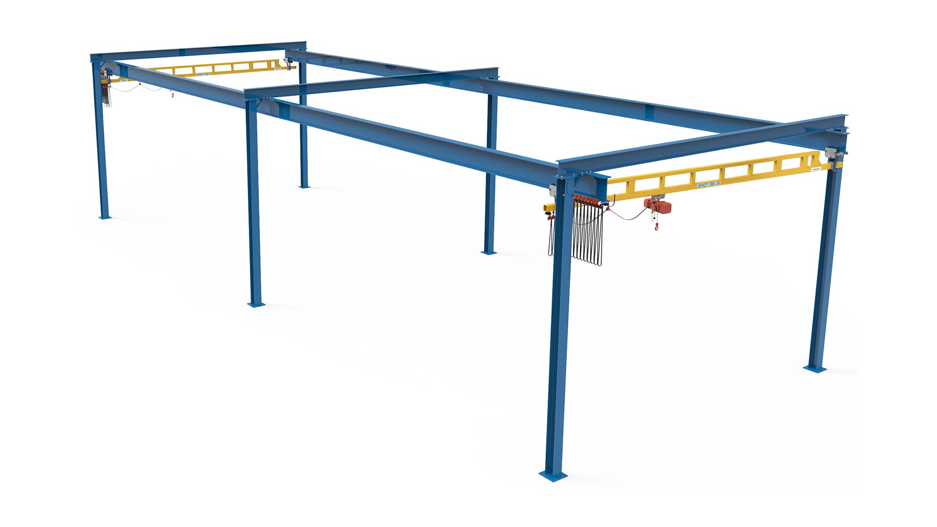 Workstation Crane 3D CAD Rendering